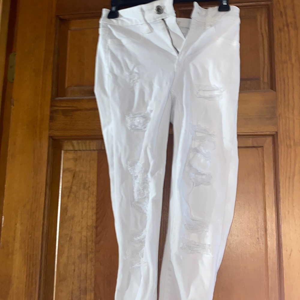 Ripped White Skinny Jeans